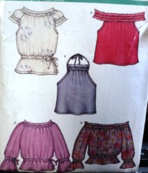 6275 EZ NL SWEET OFF SHLDR/HALTER PEASANT TOPS PATTERN 8-18